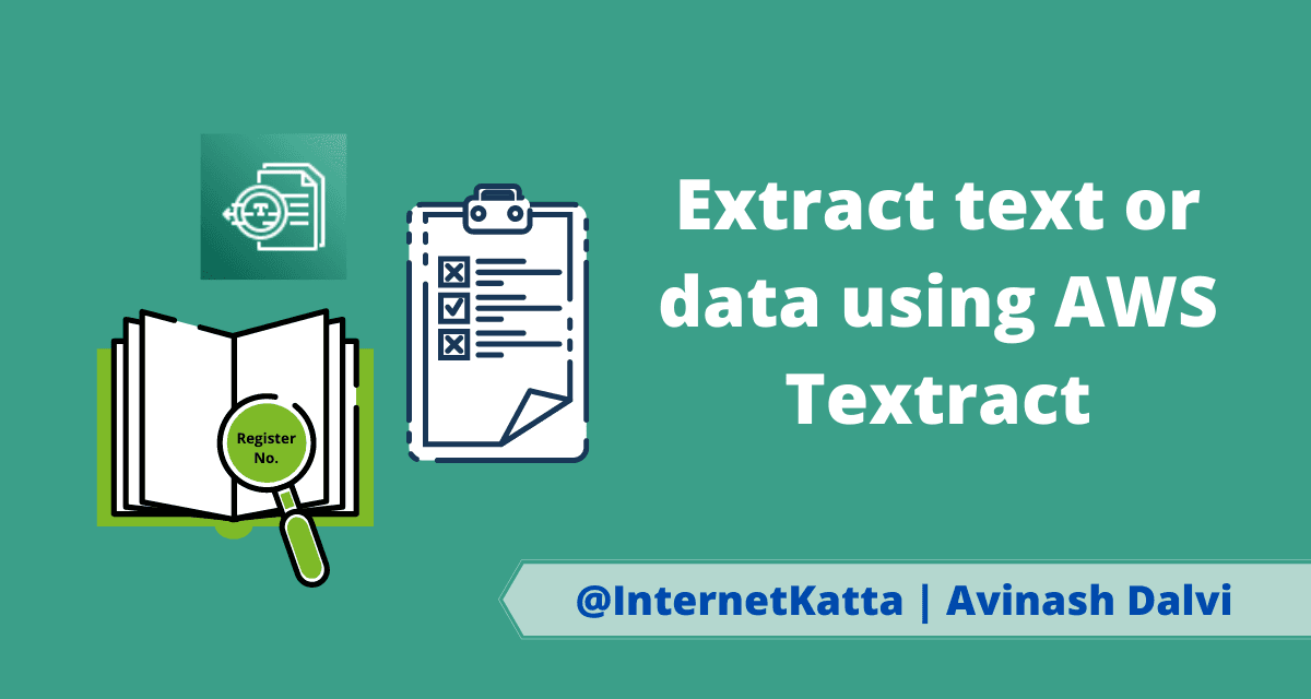 Extract text or data using AWS Textract