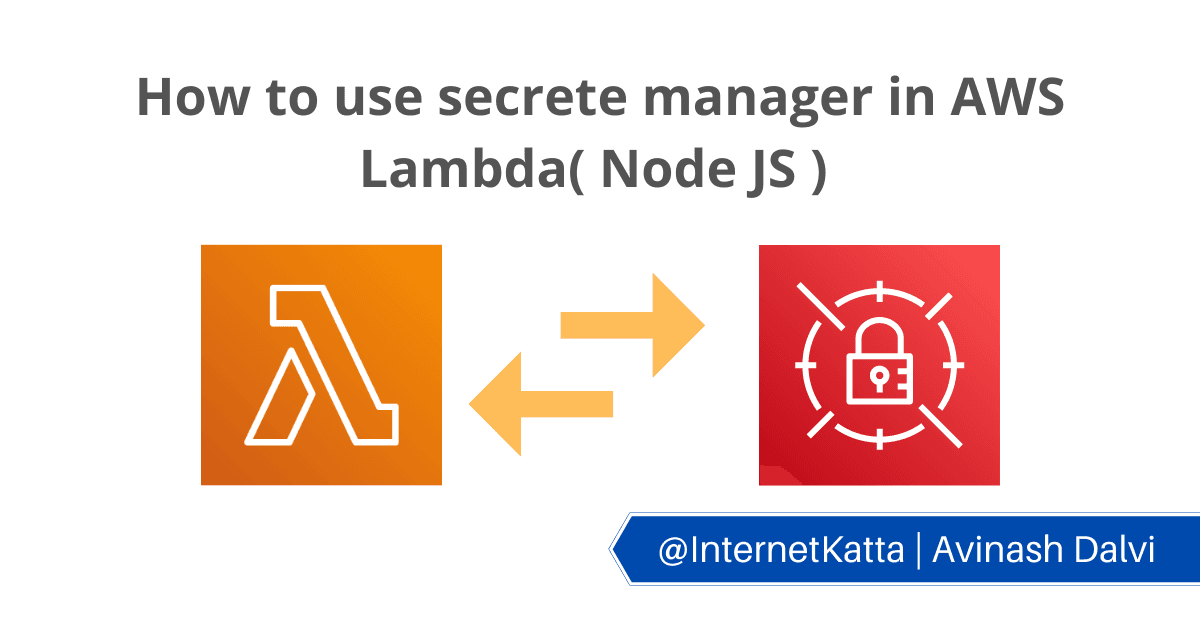 How to use secrets manager in AWS Lambda( Node JS )